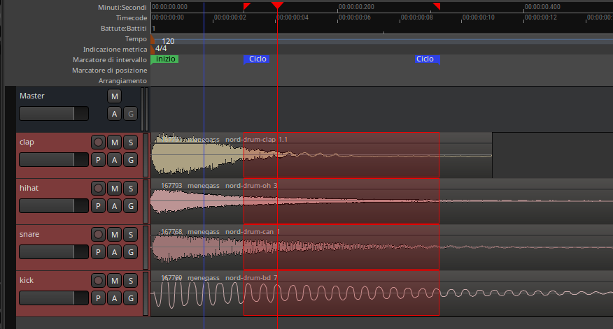 Looped range playback