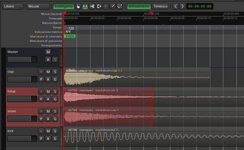 Esempio di intervallo