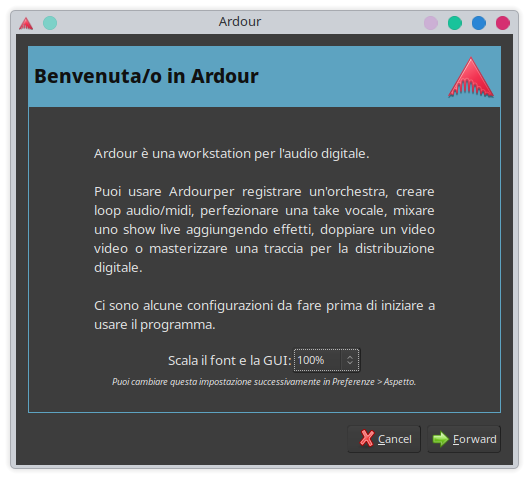 Scalatura GUI e font