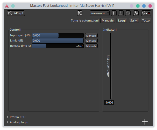 Fast Lookahead Limiter