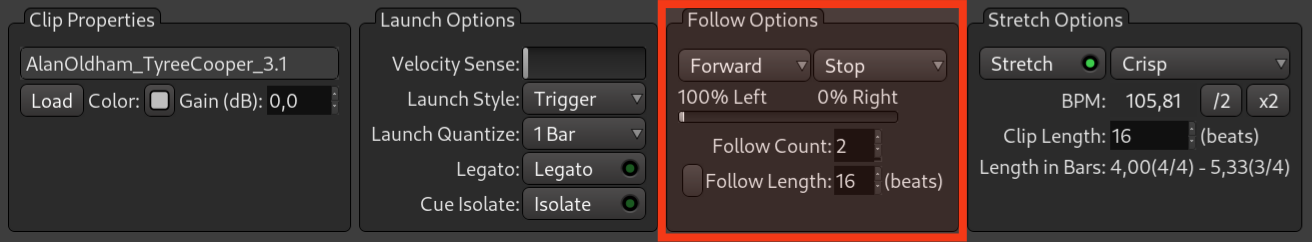 Follow Options