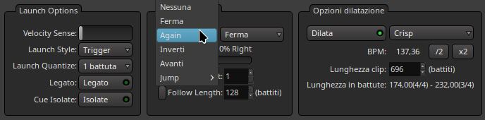 Impostare le Follow Options