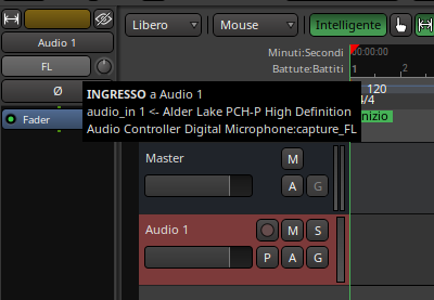 Editor Mixer input