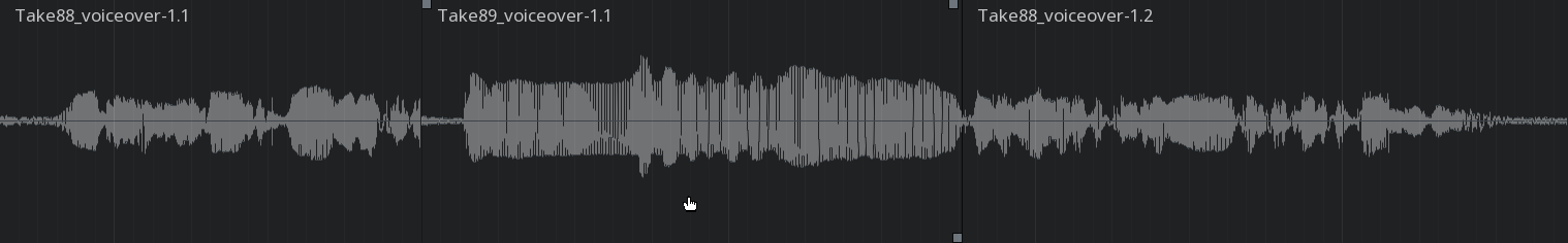 Audio overdub in Non-Layered mode